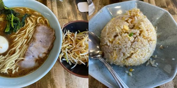 「ネギラーメン　中盛　チャーハン」@壱六家 大和店の写真