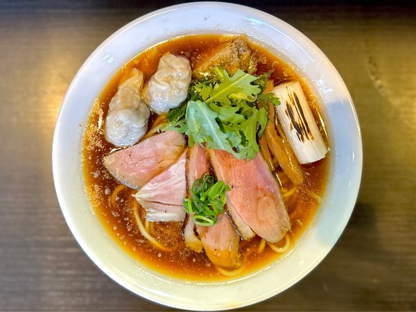 「★＜恒例月1限定＞特製 鴨出汁中華蕎麦(醤油)🍜¥1,500」@麺処 夏海の写真