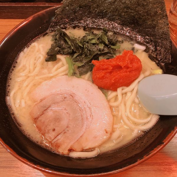 「塩家系ラーメン」@横浜家系ラーメン 壱角家 秋葉原東口店の写真