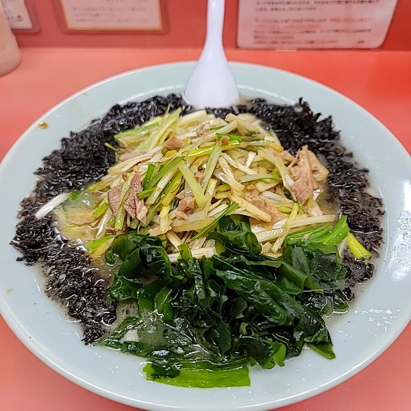 「ネギラーメン小ネギ増しバラ海苔」@ラーメン関口の写真