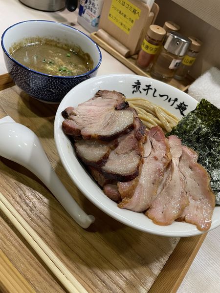 「チャーシュー極濃煮干しつけ麺＋大盛」@煮干しつけ麺 宮元の写真