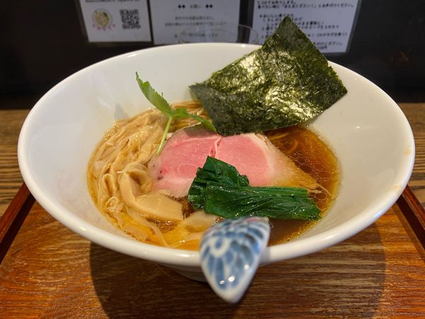 「Ra-men 濃口醤油 850円＋あえ玉 200円」@メンドコロ Kinariの写真