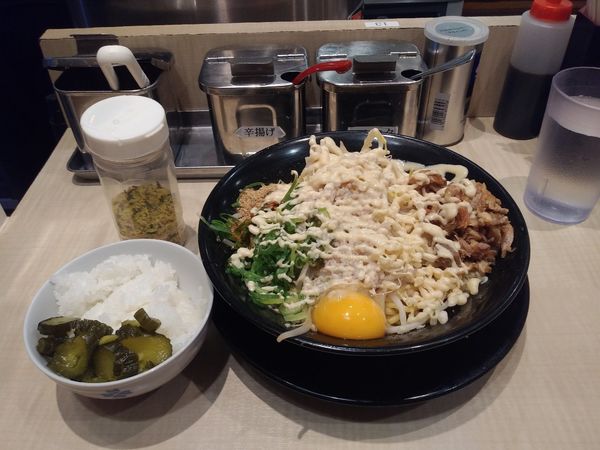 「まぜそば　730円」@替玉千里眼 志木店の写真