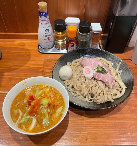 「【土曜限定】背脂味噌つけ麺」@麺屋 真心の写真