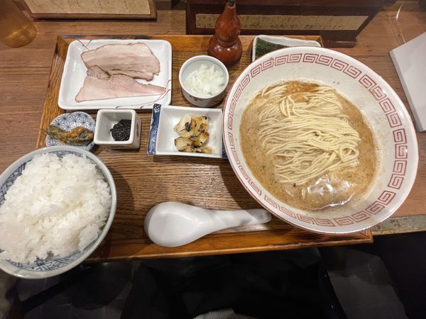 「定食　鯖」@炭火焼濃厚中華そば 奥倫道の写真