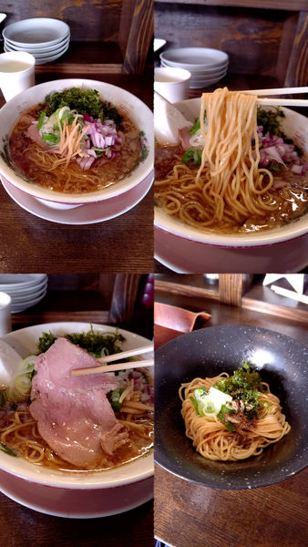 「『背脂しょうが醤油煮干そば+和え玉(¥880+200)』」@背脂醤油煮干そば NIBO LABO 曲師店の写真