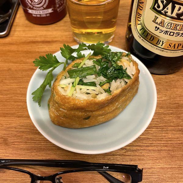 「グリーンカレーいなり １ケ」@Noodle House Laundryの写真