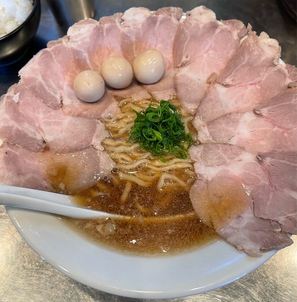 「帆立煮干醤油背脂蕎麦」@さんじの写真