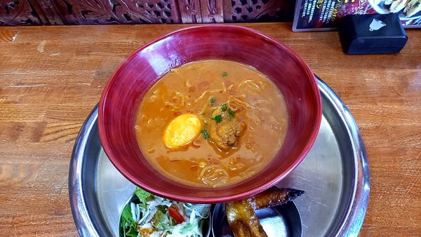 「カレーラーメン」@ナマステ・ガネーシャ 松江店の写真