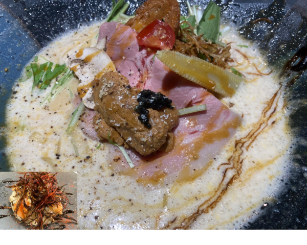 「[限定]濃厚うにチーズ極うにまみれ+[限定]とろサーモン丼」@サーモンnoodle3.0の写真