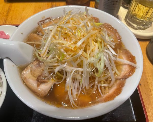 「ねぎ焼豚ラーメン」@喜多方ラーメン 坂内 歌舞伎町店の写真