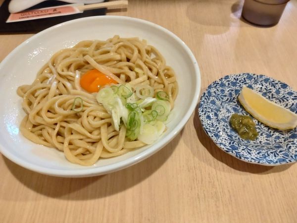 「限定　釜玉中華そば大盛」@中華そば GO.TO.KU ～義～の写真