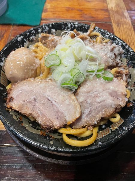 「爆盛油脂麺300g」@らーめん 平太周 味庵の写真