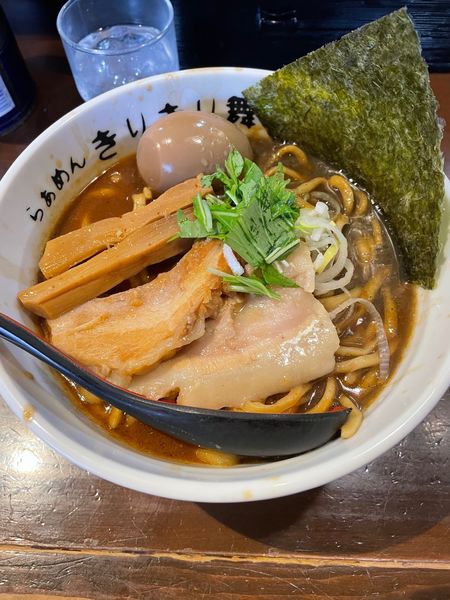 「味玉黒らぁめん（麺中盛）」@葉月直系 きりきり舞の写真