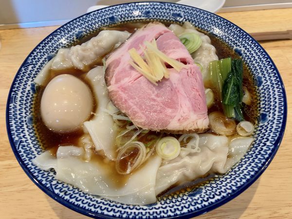 「にごり和節雲呑麺 1200円」@中華そば ひしおの写真