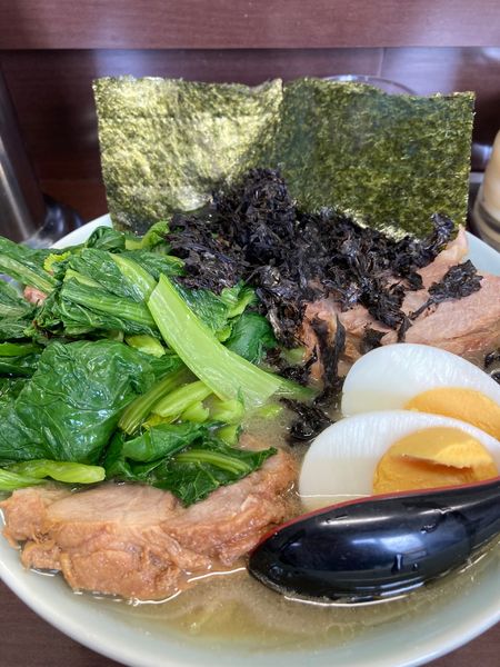 「チャーシューメン　小松菜増し」@ラーメンショップ 二ツ橋店の写真