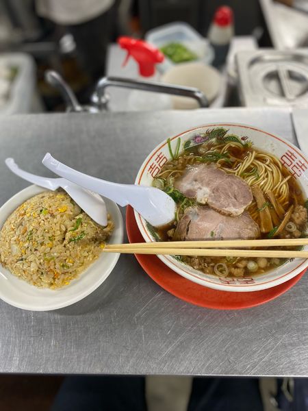 「サービス定食」@中華そば そのだの写真