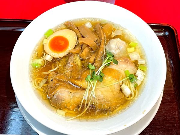 「とりそば　半麺　950」@鳥藤とりそばスタンド グランスタ東京店の写真