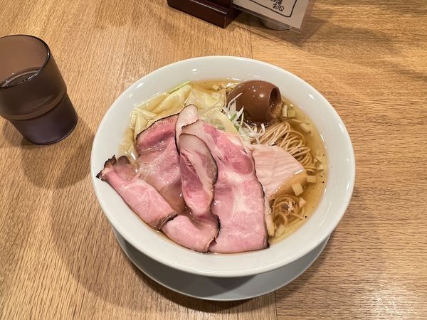 「特製煮干しらぁめん(塩)」@麺や 煌の写真