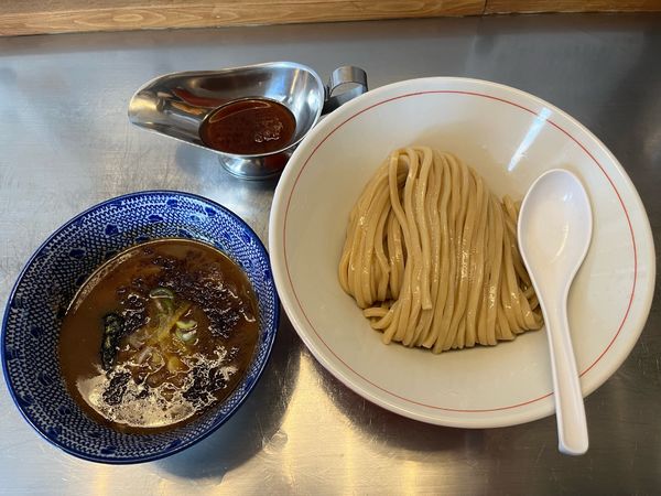 「つけ麺(カレールー付き)・中250g 950円」@つけ麺 神儺祁の写真