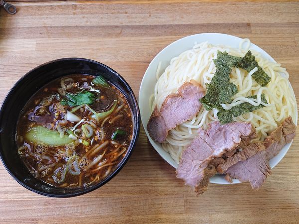 「しょうゆつけ麺大盛」@はじめの写真