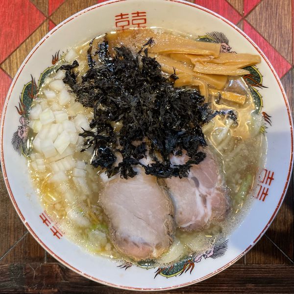 「背脂煮干しラーメン」@オールドラーメンショップ 逆流の写真