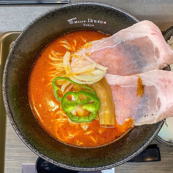 「氷見イワシ香るナポらー麺 〆リゾットセット ¥1,400」@Menya Ikuzo Tokyoの写真