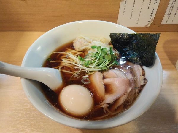 「五周年　特製中華そば　1000円　替玉　150円」@らぁ麺 はやし田 新宿本店の写真
