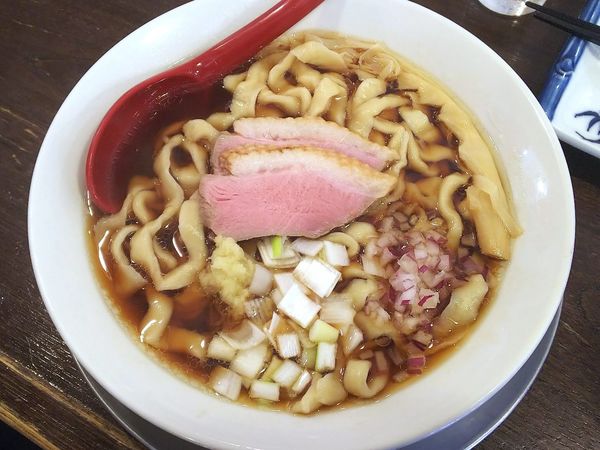 「青森県産魚出汁醤油そば」@立ち呑み居酒屋 金町製麺の写真
