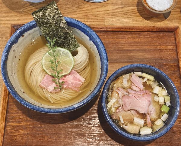 「味玉塩昆布水つけめん(大)ちょい肉増し」@YOKOKURA STOREHOUSEの写真