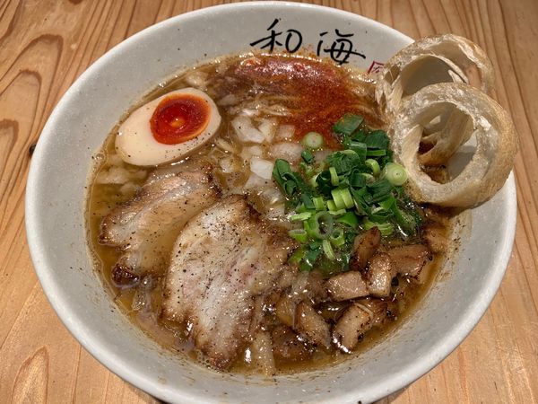 「醤油ジャンキー」@らーめん専門 和海 なんば店の写真