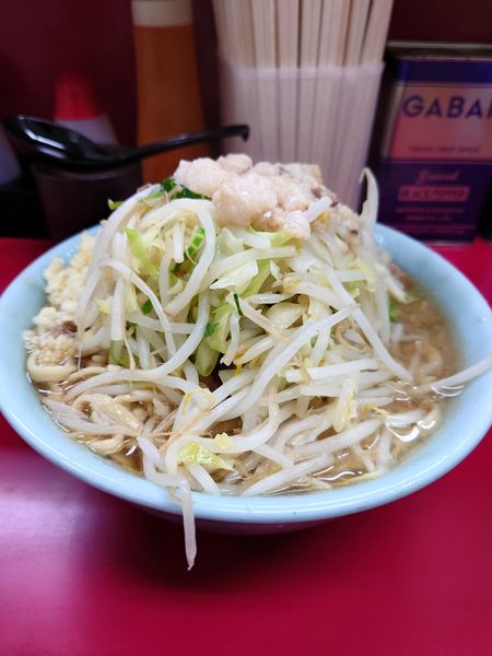 「小ラーメン  ニンニク  アブラ」@ラーメン二郎 中山駅前店の写真