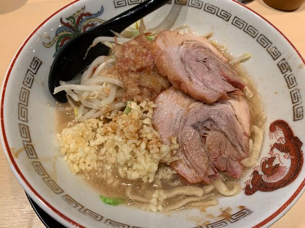 「ミニ ニンニクマシマシアブラカラメ」@豚山 中野店の写真