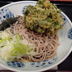 春菊天そば　５５０円
