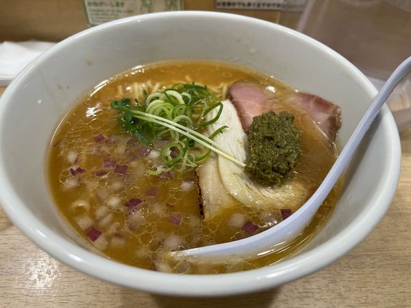 「牡蠣と貝の酒粕味噌そば」@貝麺みかわの写真