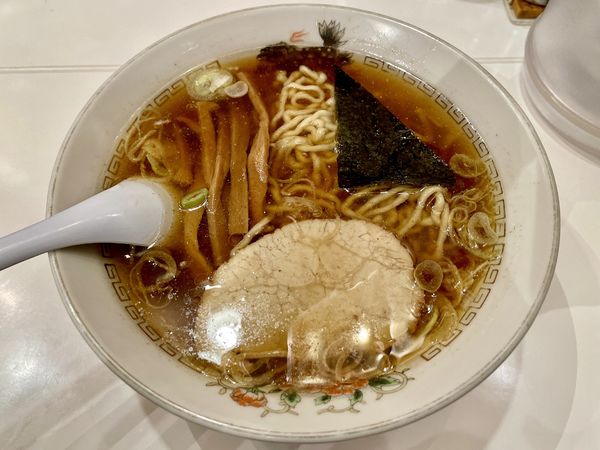 「アサヒスーパードライ → 中華そば」@春木屋 吉祥寺店の写真