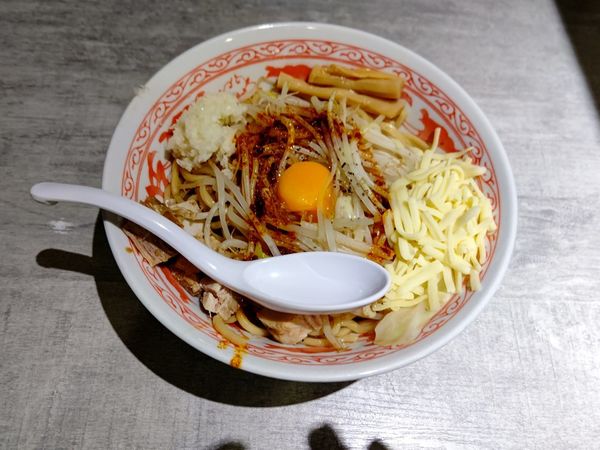 「まぜそば(中盛・250g)960円→700円」@麺処 湊生の写真