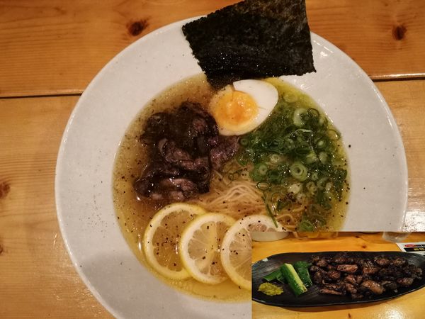 「地鶏塩レモンラーメンハーフ」@地鶏もも子とけさぶろう商店 大塚店の写真