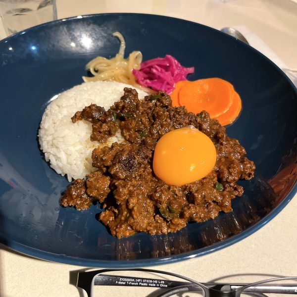 「ビーフキーマ青とうがらし」@スパイスカレー ブラックデビルの写真