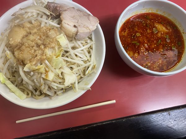 「限定　辛つけ麺」@ラーメン悔いなしの写真