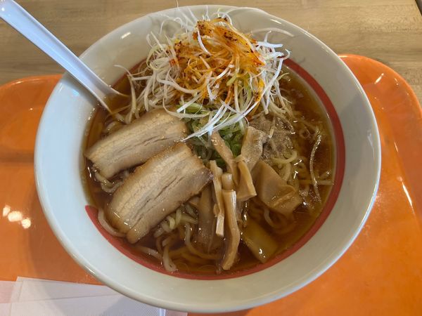 「中華そばクラシック（大盛）（千切りねぎトッピング）」@幸楽苑 レイクウォーク岡谷店の写真