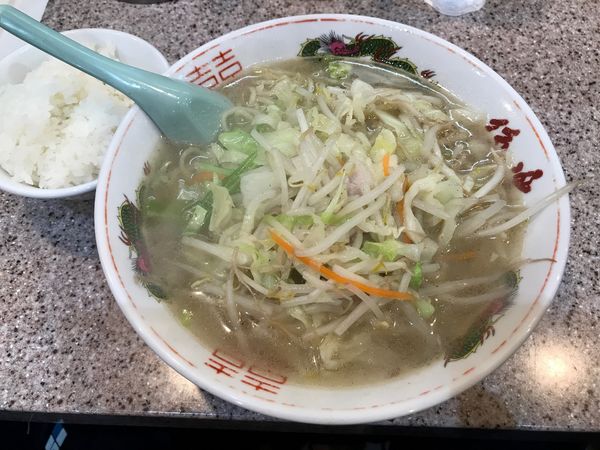 「タンメン定食　750円」@ラーメン王 後楽本舗の写真