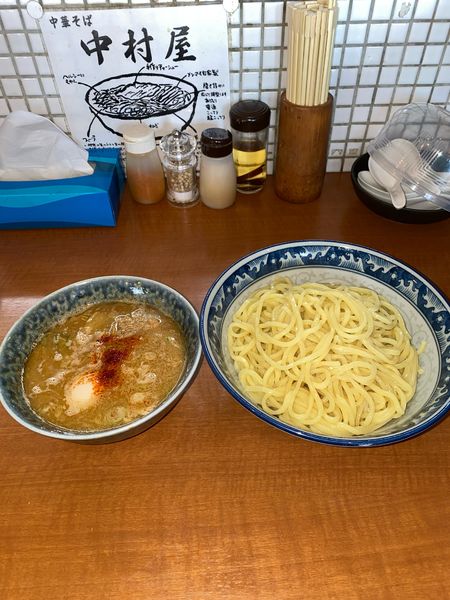 「つけめん2玉味付玉子¥1,280円」@中華そば 中村屋の写真