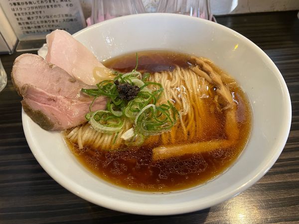 「煮干しトリュフそば 880円 あえ玉 250円 替え玉 150円」@志奈そば 田なかの写真