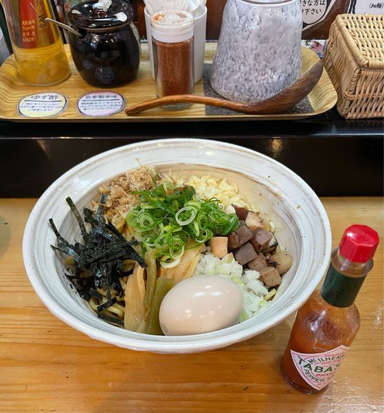 「味玉まぜそば」@讃岐ラーメン 香麦の写真