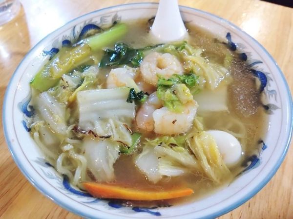 「塩海老そば」@青空食堂の写真