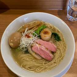 帆立と鴨の塩らーめん