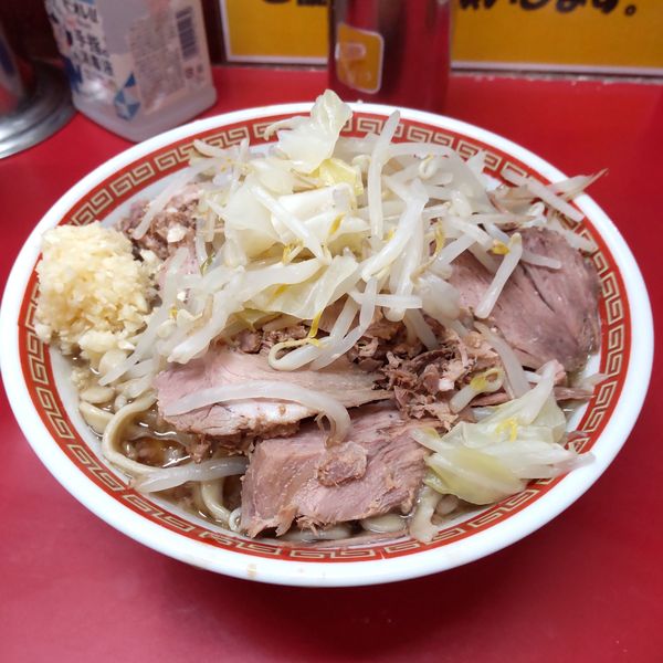 「小ラーメンＷ豚入り（￥700）」@ラーメン二郎 目黒店の写真