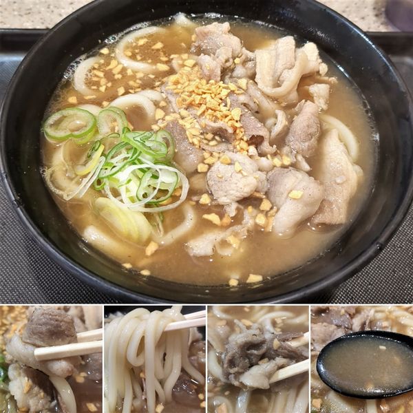「肉骨茶うどん　630円」@名代 富士そば 浅草店の写真