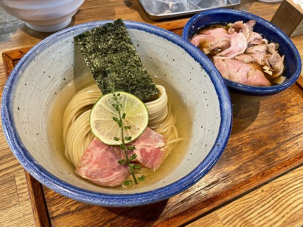 「味玉昆布水つけ麺ちょい肉増し醤油」@YOKOKURA STOREHOUSEの写真